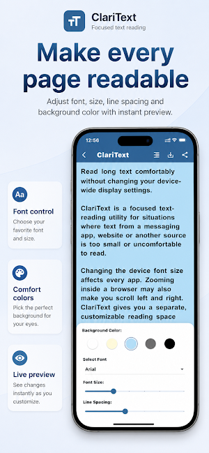 ClariText: Text Reader Screenshot 3