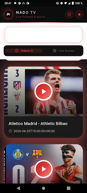 Nado Tv Scores Screenshot 1
