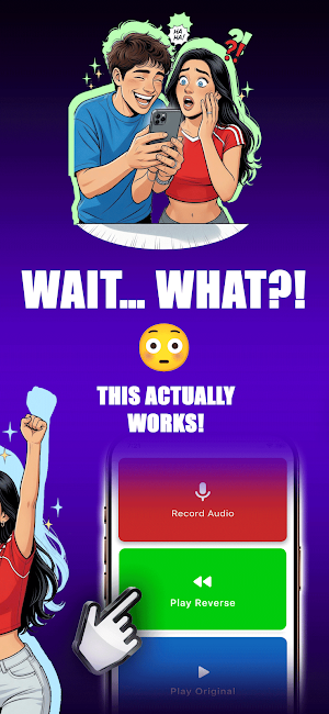 Reverse Singing Audio App Screenshot 1