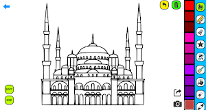 Mosque Coloring Pages Screenshot 2