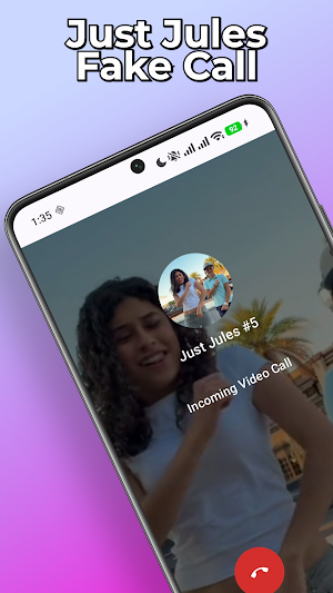 JustJules Fake Call & Chat Screenshot 0