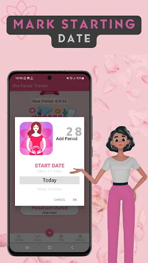 Period tracker – ova calendar Screenshot 1