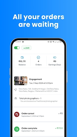 Photwork Partner App Screenshot 2