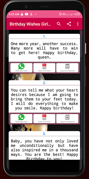 Birthday Wishes For Girlfriend Screenshot 1