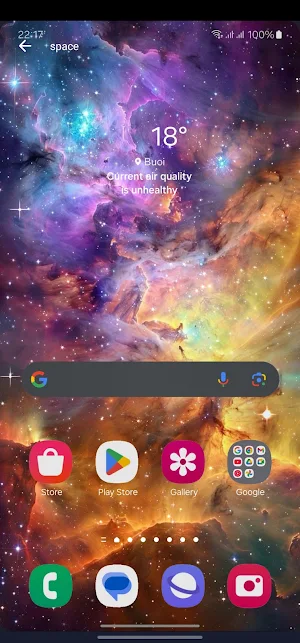 3D Galaxy Live Wallpaper HD 4K Screenshot 1