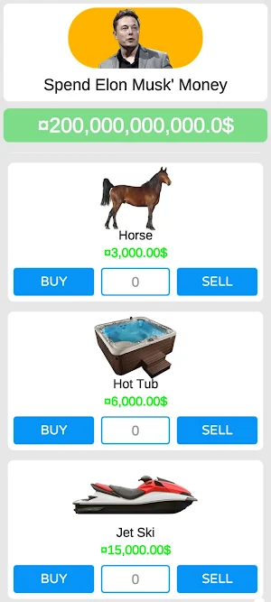 Spend Elon Musk' Money Screenshot 0