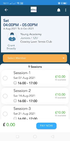 Crawley Lawn Tennis Club Screenshot 2