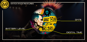 [69D] Punks not dead watchface Screenshot 3