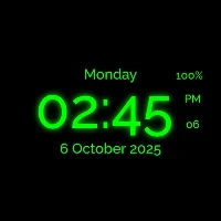 Digital Clock Live Wallpaper