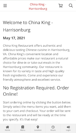 China King - Harrisonburg Screenshot 0