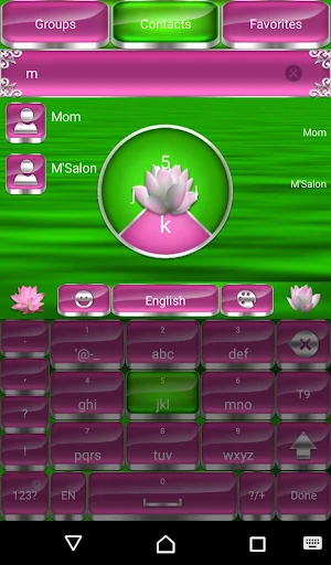 Lotus Go Keyboard theme Screenshot 2