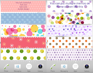Sticky Memo Notepad *Dots* 3 Free Screenshot 2