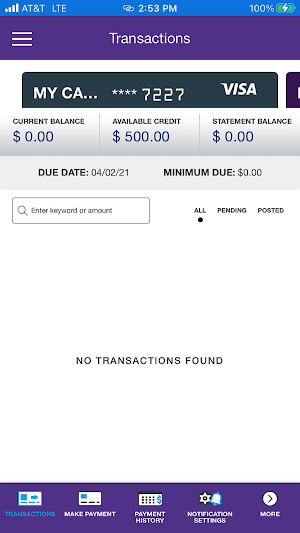 HCFCU Cards Screenshot 2