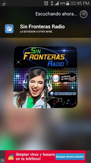 Sin Fronteras Radio HD Screenshot 1