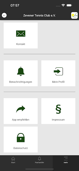 Zevener Tennis Club e.V. Screenshot 1