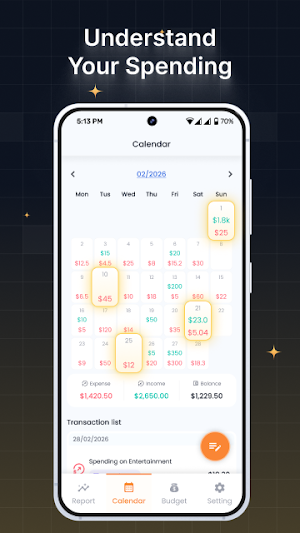 Money manager: Expense Tracker Screenshot 3