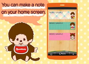 Sticky Note Monchhichi Screenshot 0