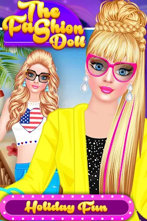 Fashion Doll - Holiday Fun Dress up & Makeover Screenshot 0