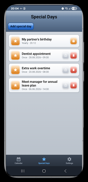 Shift Plan Screenshot 2