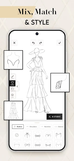 Fashion Design Clothes: Sketch Screenshot 1