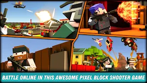 Pixel Block Battle Gun 3D FPS Screenshot 0