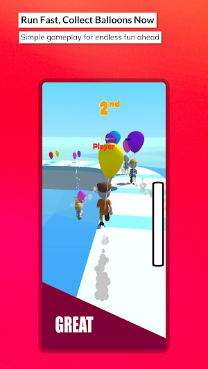 Balloon Fly Run: Race & Win Screenshot 2