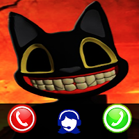 Scary Cartoon Cat is Call You