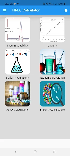 HPLC calculator Screenshot 0