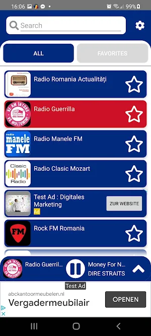 Romania Radio – Romanian AM & FM Radio Tuner Screenshot 1
