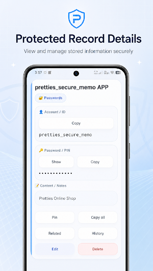 Pretties Secure Memo Screenshot 2