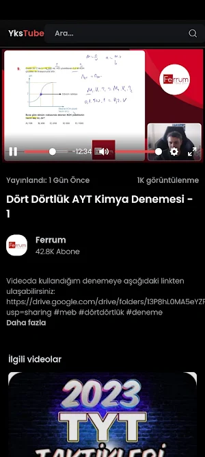 derskolik : 2024 YKS TYT AYT Screenshot 3