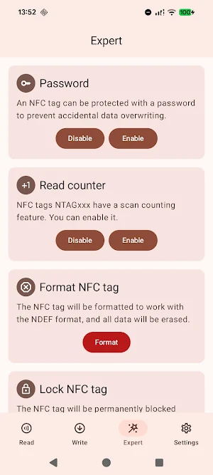 NFC Tag Reader & Writer Screenshot 3