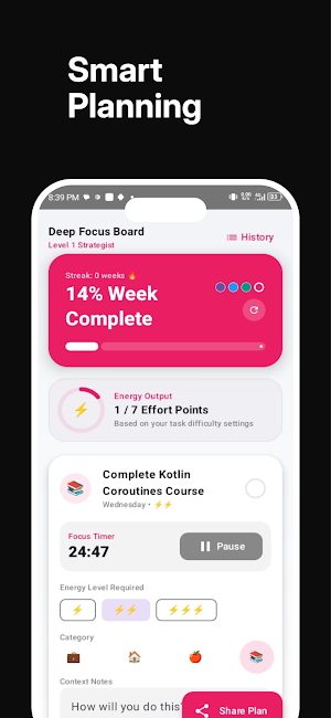 MonoFocus Planner Screenshot 3