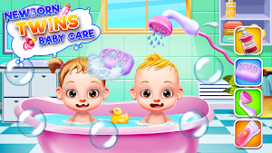 Newborn Twin Baby Care Nursery Screenshot 0