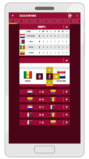 2022 World Cup Calculator Screenshot 0