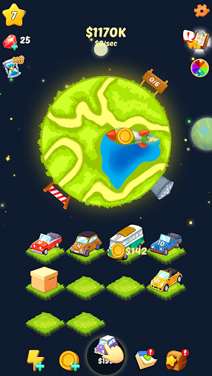 Merge Car: World Tycoon Screenshot 0