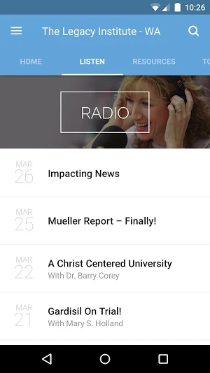 The Legacy Institute App Screenshot 1