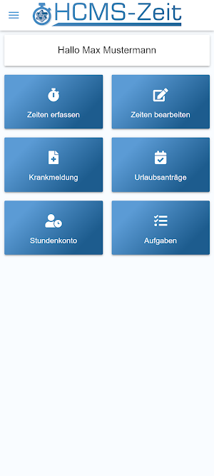 HCMS-Zeit Screenshot 1