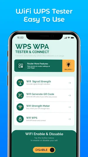 WPS WiFi Connect WPA Tester Screenshot 1