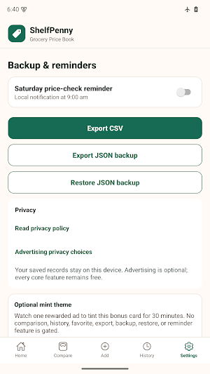 ShelfPenny: Grocery Price Book Screenshot 3