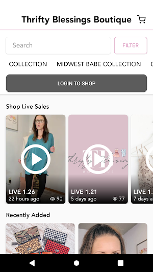 Thrifty Blessings Boutique Screenshot 1