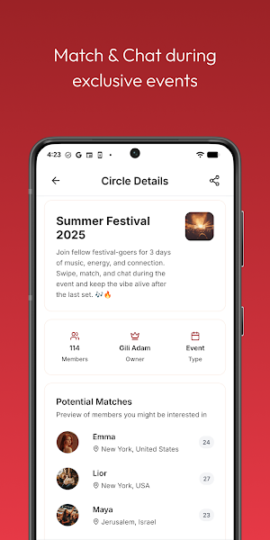 Circlez: Dating within circles Screenshot 2