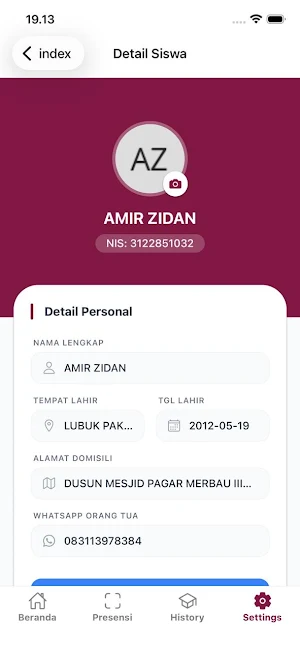 Aman Apps - Wali Murid Screenshot 1