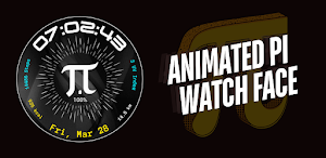 Animated Happy Pi Watch Face Screenshot 0