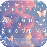 Aesthetic Butterfly Keyboard Background