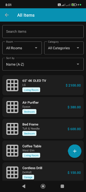 Home Inventory: Room Tracker Screenshot 3