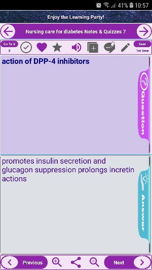 Nursing care for diabetes: Exa Screenshot 1