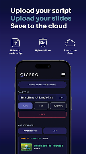 Cicero - Smart Cue Cards Screenshot 2