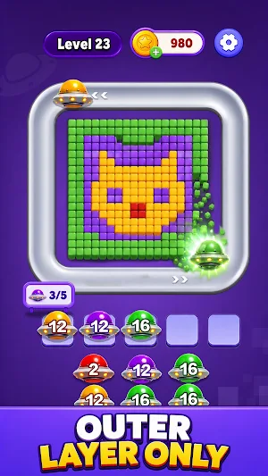 UFO Pixel: Color Rescue Screenshot 2