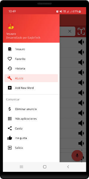 Spanish Thesaurus Screenshot 1